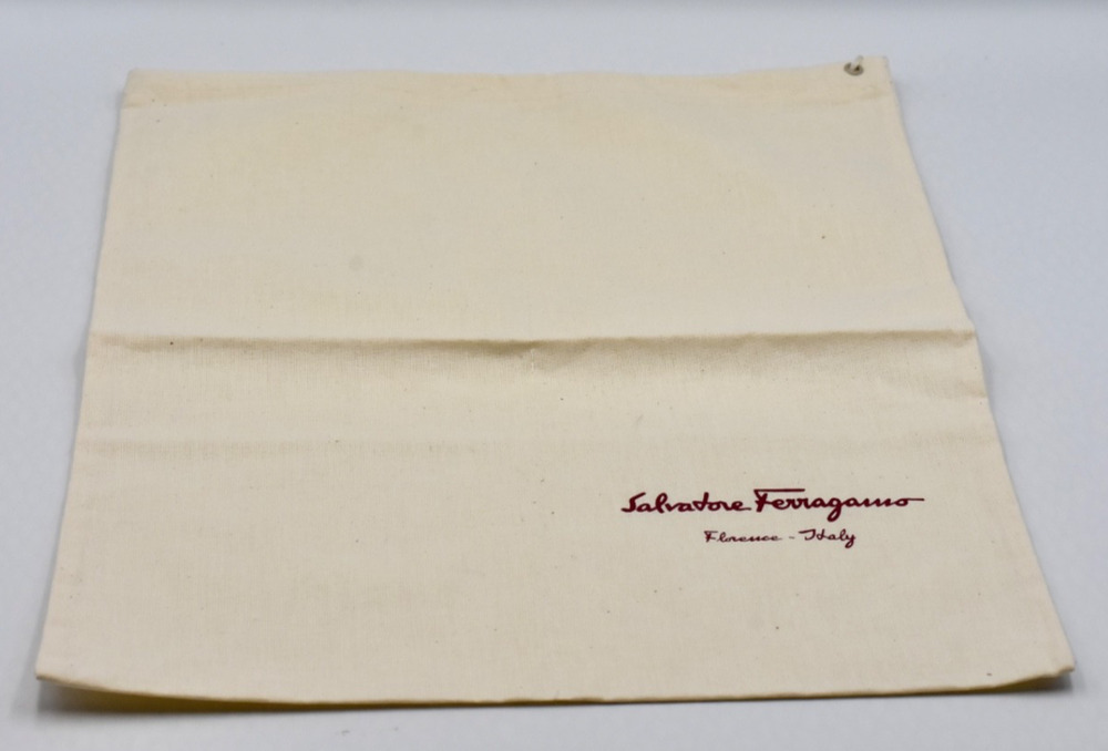SALVATORE FERRAGAMO Florence Italy Shoe Dust-Bag Drawstring 15.5”x11.5” NEW